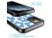 iMoshion Design Hülle für das iPhone 12 (Pro) - Retro Blue Flowers
