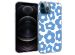 iMoshion Design Hülle für das iPhone 12 (Pro) - Retro Blue Flowers