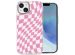 iMoshion Design Hülle für das iPhone 14 - Retro Pink Check