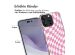 iMoshion Design Hülle für das iPhone 14 Pro Max - Retro Pink Check