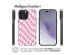 iMoshion Design Hülle für das iPhone 14 Pro Max - Retro Pink Check