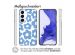 iMoshion Design Hülle für das Samsung Galaxy S23 Plus - Retro Blue Flowers