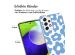 iMoshion Design Hülle für das Samsung Galaxy A53 - Retro Blue Flowers