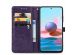 iMoshion Mandala Klapphülle Xiaomi Redmi Note 10 (4G) / Note 10S - Violett