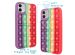 iMoshion Pop It Fidget Toy - Pop It Hülle iPhone 11 - Rainbow