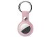 Accezz ﻿Genuine Leather Keychain Case Apple AirTag - Rosa
