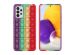 iMoshion Pop It Fidget Toy - Pop It Hülle Samsung Galaxy A72 -Rainbow