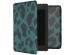 iMoshion Design Slim Hard Case Sleepcover für das Amazon Kindle Paperwhite 4 - Green Leopard