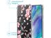 iMoshion Design Hülle mit Band für das Samsung Galaxy S21 FE - Blossom Watercolor