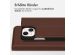 Accezz Premium Leather Slim Klapphülle für das iPhone 13 Mini - Braun