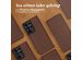 Accezz Premium Leather Slim Klapphülle für das Samsung Galaxy S21 Ultra - Braun