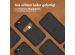 Accezz Premium Leather Card Slot Back Cover für das iPhone SE (2022 / 2020) / 8 / 7 / 6(s) - Schwarz