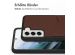 Accezz Premium Leather Card Slot Back Cover für das Samsung Galaxy S21 - Braun