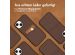 Accezz Premium Leather Card Slot Back Cover für das iPhone 14 Plus - Braun