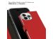Selencia Echtleder Klapphülle für das iPhone 14 Pro Max - Rot