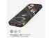 Selencia Aurora Fashion Back Case für das iPhone 12 (Pro) - ﻿Strapazierfähige Hülle - 100 % recycelt - Schwarzer Marmor