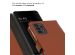 Selencia Echtleder Klapphülle für das Samsung Galaxy A13 (4G) - Dunkelbraun
