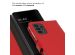 Selencia Echtleder Klapphülle für das Samsung Galaxy A13 (4G) - Rot