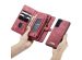 CaseMe Luxuriöse 2-in-1-Portemonnaie-Klapphülle Leder für das Samsung Galaxy S22 - Rot