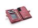 CaseMe Luxuriöse 2-in-1-Portemonnaie-Klapphülle Leder für das Samsung Galaxy S22 - Rot