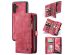 CaseMe Luxuriöse 2-in-1-Portemonnaie-Klapphülle Leder für das Samsung Galaxy A13 (5G) / A04s - Rot