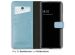 Selencia Echtleder Klapphülle für das Samsung Galaxy A53 - Air Blue