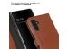 Selencia Echtleder Klapphülle für das Samsung Galaxy A13 (5G) / A04s - Hellbraun