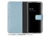 Selencia Echtleder Klapphülle für das Samsung Galaxy S22 - Air Blue