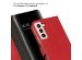 Selencia Echtleder Klapphülle für das Samsung Galaxy S22 Plus - Rot