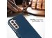 Selencia Echtleder Klapphülle für das Samsung Galaxy S22 Plus - Blau