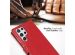 Selencia Echtleder Klapphülle für das Samsung Galaxy S22 Ultra - Rot
