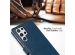 Selencia Echtleder Klapphülle für das Samsung Galaxy S22 Ultra - Blau