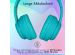 iMoshion Kids LED Light Cat Ear Bluetooth-Kopfhörer - Kinderkopfhörer - Kabelloser Kopfhörer + AUX-Kabel - Hellblau