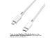 iMoshion ﻿Lightning- auf USB-C-Kabel – nicht MFi-zertifiziert  – Geflochtenes Gewebe  – 3 m – Weiß