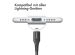 Accezz MFI-zertifiziertes Lightning- auf USB-Kabel - 1 m - Schwarz
