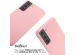 iMoshion Silikonhülle mit Band für das Samsung Galaxy S21 - Rosa