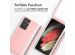iMoshion Silikonhülle mit Band für das Samsung Galaxy S21 Ultra - Rosa