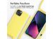 iMoshion Silikonhülle mit Band für das iPhone 13 - Gelb