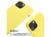 iMoshion Silikonhülle mit Band für das iPhone 13 - Gelb