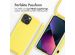 iMoshion Silikonhülle mit Band für das iPhone 13 Mini - Gelb