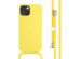iMoshion Silikonhülle mit Band für das iPhone 14 - Gelb