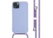 iMoshion Silikonhülle mit Band für das iPhone 14 Plus - Violett