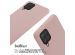 iMoshion Silikonhülle mit Band für das Samsung Galaxy A12 - Sand Pink
