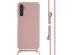 iMoshion Silikonhülle mit Band für das Samsung Galaxy A14 (5G) - Sand Pink