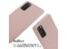 iMoshion Silikonhülle mit Band für das Samsung Galaxy S20 - Sand Pink