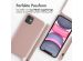 iMoshion Silikonhülle mit Band für das iPhone 11 - Sand Pink