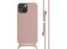 iMoshion Silikonhülle mit Band für das iPhone 13 Mini - Sand Pink