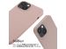 iMoshion Silikonhülle mit Band für das iPhone 14 - Sand Pink