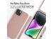 iMoshion Silikonhülle mit Band für das iPhone 14 Plus - Sand Pink