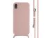 iMoshion Silikonhülle mit Band für das iPhone Xr - Sand Pink